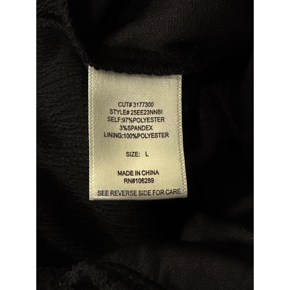 Trixxi Los Angeles Black Off Shoulder Puff Sleeve Wide Leg Jumpsuit Large L - Picture 6 of 6